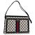 Borsa a tracolla GUCCI GG Supreme Sherry Line PVC Blu Navy Oro 14 02 013 Auth 178297 D'oro