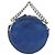 CHANEL Matelasse Chain Shoulder Bag Patent leather Blue Silver CC Auth 179626SAM Argento - vista 2