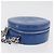 CHANEL Matelasse Chain Shoulder Bag Patent leather Blue Silver CC Auth 179626SAM Argento - vista 4