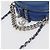 CHANEL Matelasse Chain Shoulder Bag Patent leather Blue Silver CC Auth 179626SAM Argento - vista 6