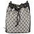 GUCCI GG Supreme Sherry Line Bag PVC Navy Gold Red 41 02 034 Auth 179646 Golden Navy blue - view 13