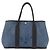 Hermès HERMES Garden Party PM Hand Bag Canvas Blue Silver Auth BA12580 Silvery - view 13