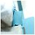 LOEWE �~ Ghibli Howl's Puzzle Bag Mini Hin Bag Leather 2way Blue Auth 167312SM D'oro Blu chiaro - vista 12