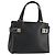 Borsa a mano Salvatore Ferragamo Gancini in pelle 2way nera argento Auth ka4288 Nero