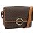 Céline Borsa a Spalla CELINE Macadam Canvas PVC Pelle Marrone Oro Auth 179765A D'oro