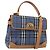 Borsa Burberry in PVC 2way Blu Oro Auth 179143 D'oro