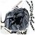 CHANEL By Sea Line Chain Shoulder Bag Canvas Black Silver CC Auth bs35066A Nero Argento - vista 18
