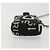 CHANEL By Sea Line Chain Shoulder Bag Canvas Black Silver CC Auth bs35066A Nero Argento - vista 5