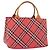 Borsa BURBERRY Nova Check Blue Label Nylon Rosa Argento Auth 180079