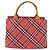 Borsa BURBERRY Nova Check Blue Label Nylon Rosa Argento Auth 180079 - vista 13