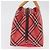 Borsa BURBERRY Nova Check Blue Label Nylon Rosa Argento Auth 180079 - vista 4