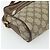 Borsa GUCCI GG Supreme Web Sherry Line PVC Beige Oro 56 02 087 Auth 178729 D'oro - vista 14