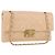 CHANEL Matelasse Chain Shoulder Bag Patent leather Beige Gold CC Auth 179868A D'oro