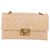 CHANEL Matelasse Chain Shoulder Bag Patent leather Beige Gold CC Auth 179868A D'oro - vista 13