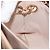 CHANEL Matelasse Chain Shoulder Bag Patent leather Beige Gold CC Auth 179868A D'oro - vista 24