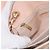 CHANEL Matelasse Chain Shoulder Bag Patent leather Beige Gold CC Auth 179868A D'oro - vista 27