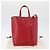 Céline CELINE Tote Bag Cabas Verticale in Pelle 2way Rosso Argento Auth hk3730A - vista 12