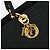 Borsa Tote Lady Dior in nylon nero e oro Christian Dior Auth ep14490 D'oro - vista 17