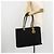 Borsa Tote Lady Dior in nylon nero e oro Christian Dior Auth ep14490 D'oro - vista 23