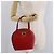 Céline Borsa a mano CELINE Circle in pelle Rosso Oro Auth 179697V D'oro - vista 28