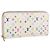 LOUIS VUITTON Monogram Multicolor Zippy Long Wallet White M60241 LV Auth BA12620 Bianco