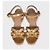 Sandali Tribute in pelle dorata Saint Laurent - Sz. 38.5 usato - vista 2