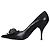 Décolleté a punta in pelle nera Prada, Taglia 40.5 Usato