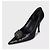 Décolleté a punta in pelle nera Prada, Taglia 40.5 Usato - vista 3