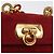 Borsa a tracolla Salvatore Ferragamo Chain Gancini in scamosciato rosso e oro Autentica 179999 - vista 19