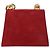 Borsa a tracolla Salvatore Ferragamo Chain Gancini in scamosciato rosso e oro Autentica 179999 - vista 2