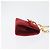 Borsa a tracolla Salvatore Ferragamo Chain Gancini in scamosciato rosso e oro Autentica 179999 - vista 3