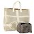 Pequin FENDI Pecan Canvas Tasche beschichtete Canvas 2 Set Grau Schwarz Braun Auth bs34778