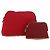 Hermès HERMES Bolide Pouch cotton 2 Set Red Auth ti3937 Rosso