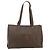 Céline CELINE Macadam Canvas Tote Bag aus PVC und Leder Braun Gold Authentisch 178303