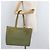 Borsa Tote CHANEL in gomma verde con CC argento Autentica 178827 - vista 19