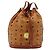 Borsa a tracolla MCM Vicetos Logogram PVC Pelle Marrone Oro Auth 179264A D'oro - vista 13