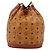Borsa a tracolla MCM Vicetos Logogram PVC Pelle Marrone Oro Auth 179264A D'oro - vista 2