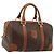 Céline CELINE Borsa Boston in Tela Macadam PVC Pelle Marrone Oro Auth ki6639A D'oro