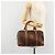Céline CELINE Borsa Boston in Tela Macadam PVC Pelle Marrone Oro Auth ki6639A D'oro - vista 23