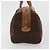 Céline CELINE Borsa Boston in Tela Macadam PVC Pelle Marrone Oro Auth ki6639A D'oro - vista 3