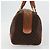 Céline CELINE Borsa Boston in Tela Macadam PVC Pelle Marrone Oro Auth ki6639A D'oro - vista 4