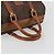 Céline CELINE Borsa Boston in Tela Macadam PVC Pelle Marrone Oro Auth ki6639A D'oro - vista 7