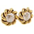 Orecchini CHANEL metallo Gold CC Auth 178396 D'oro  - vista 1