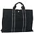 Hermès HERMES Fourre Tout MM Tote Bag cotone Nero Auth ti3923A