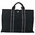 Hermès HERMES Fourre Tout MM Tote Bag cotone Nero Auth ti3923A - vista 13