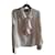 Zadig & Voltaire Blouse en soie ivoire à col festonné rouge Blanc  - vue 1
