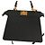 Fendi Peekaboo Borsa in pelle nera Nero