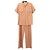 Set con camicia e pantaloni in spugna Melissa Odabash Rosa Beige