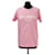 Camiseta de algodón rosa para mujer BALMAIN.