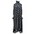 Vestido estampado negro Paco Rabanne